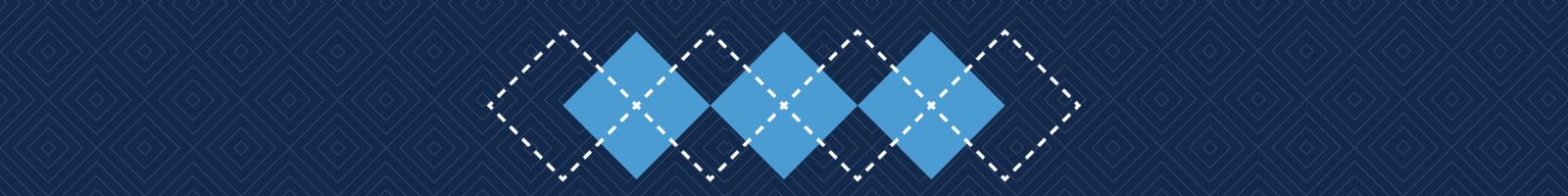 navy bar with carolina blue and white argyle pattern in center