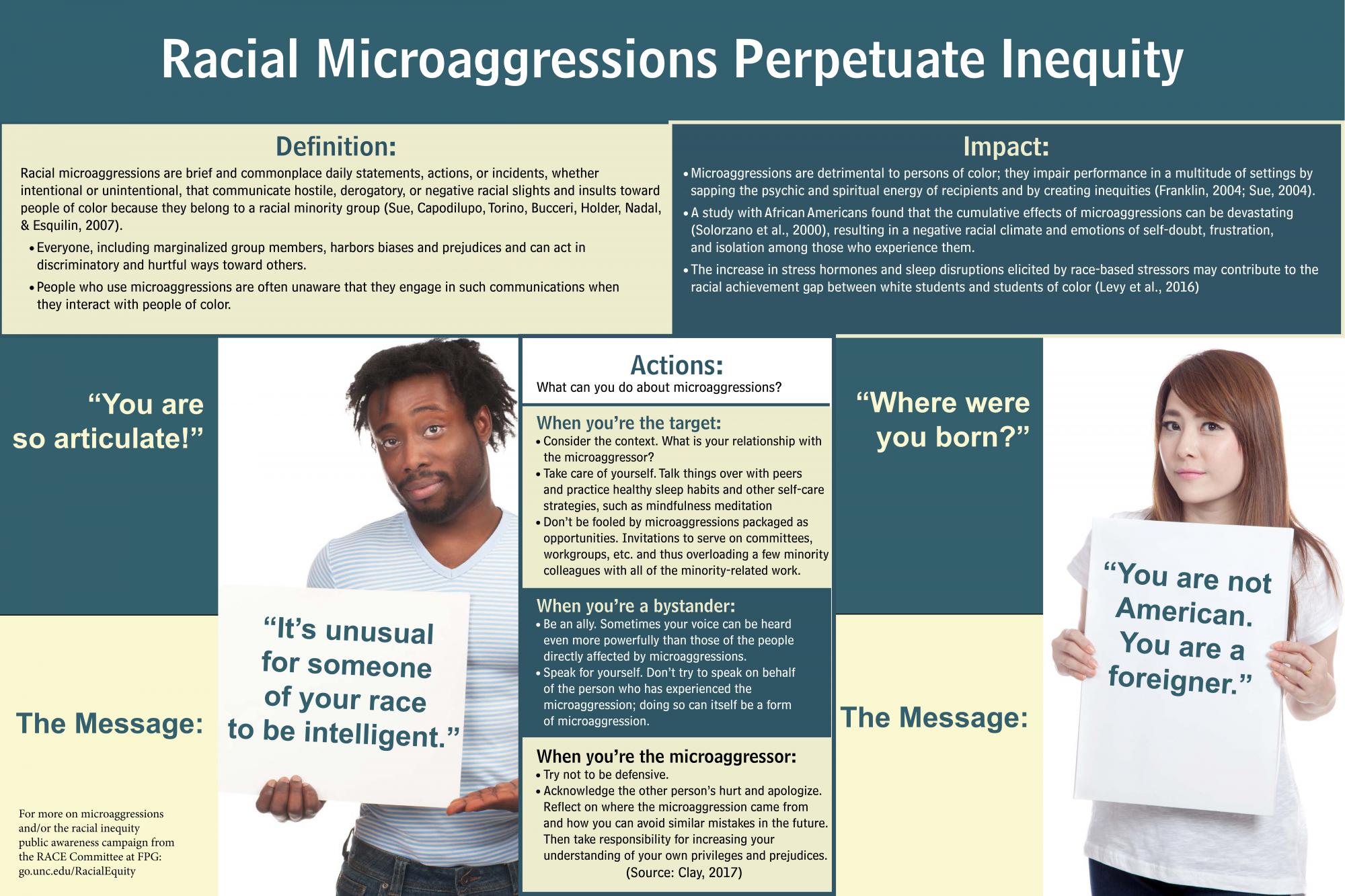 Racial Microaggressions Perpetuate Inequity An Infographic Frank 