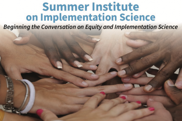 Summer institute announcement with picture of human hands