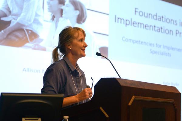 Allison Metz speaking at the 2019 Summer Institute