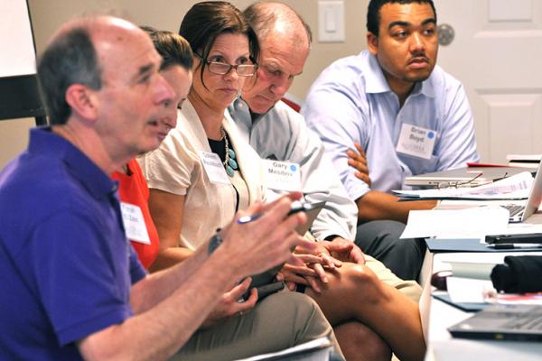 Autism team at a meeting