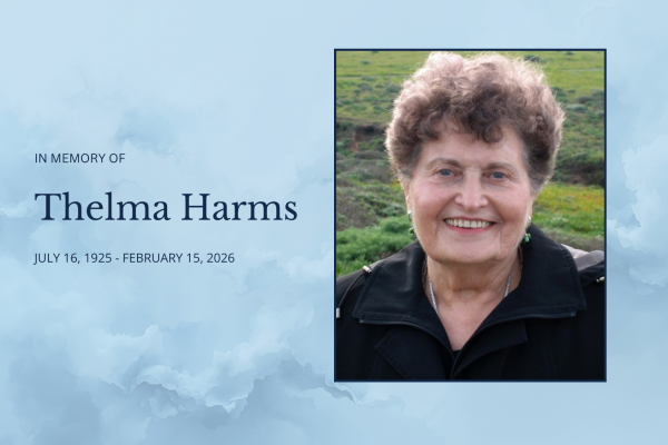 in memory of thelma harms july 16 1925 - february 15 2026