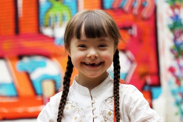 Young girl smiling