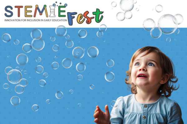 StemieFest girl with floating bubbles
