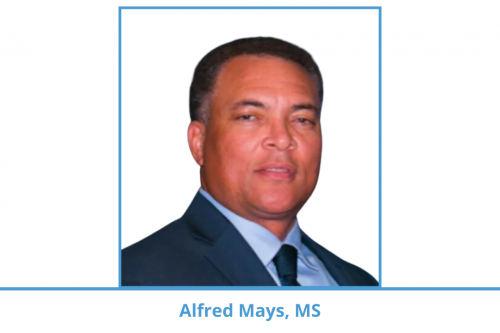 Alfred Mays; man with short hair wearing dark gray suit