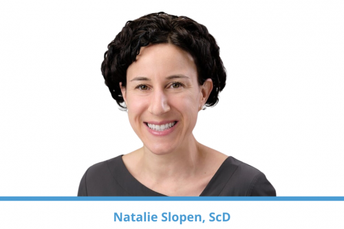 Natalie Slopen; woman with short dark curly hair